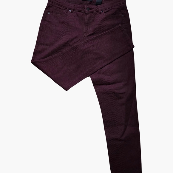 Joe Fresh Burgundy Skinny‎ Pants - Picture 3 of 7